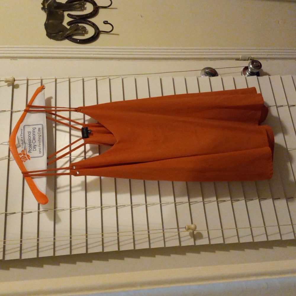 Zenobia 3xl burnt orange top, like new, green cleaned and smoke free environment
